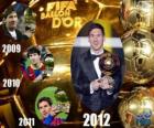 ФИФА баллон d'Or 2012 победитель Лионель Месси